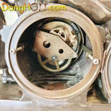 Đồng hồ Để bàn lên dây Kiệt tác đồng mun đen rất hiếm của Phillipe H.