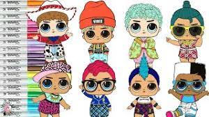 You thought i'd say dick, didn't you? exhibitionist & voyeur 08/24/19: Lol Surprise Dolls Boys Collection Coloring Book Page Sunny Smarty Pants Punk Boy Scribbles Luau Youtube