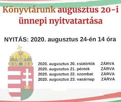 Ünnep története, hogyan változott a középkortól napjainkig, beleértve a háborús időszakokat valamint az éppen aktuális politikai rendszer módosításait is. A Konyvtar Augusztus 20 I Unnepi Nyitvatartasa Ady Endre Varosi Konyvtar