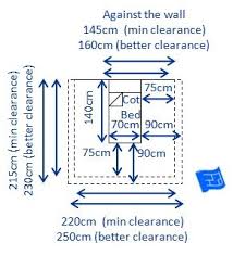 dimensions of a uk cot bed 70 x 140cm w x l and