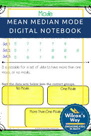 Digital Resource To Review Mean Median Mode And Range Perfect Review For Middle Middle School Math Maths Activities Middle School Math Games Middle School