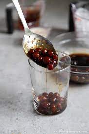 Tapioca balls are translucent spheres; Homemade Boba Pearls The Little Epicurean