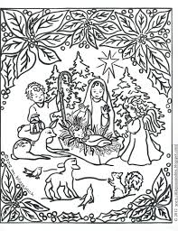 We have a set of ten pages telling the story of jesus' birth, aimed at older children. Jesus And Nativity Coloring Page Coloriage Noel Coloriage Art Pour Les Enfants