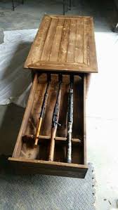 Almost every coffee table gun safe is made to look good and most of them are made from wood. Gun Cabinet Plans