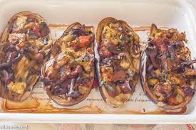 Aubergines Farcies Aux Champignons Recette Aubergines Farcies Recette Aubergine Farcie Aubergine