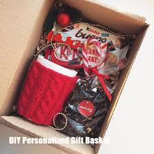 Birthday Gift Box Ideas For Girlfriend Diy Personalized Gift Basket For Anyone Girlfriend Kids Mom Etc Personalised Gifts Diy Personalized Gift Baskets Diy Christmas Gifts