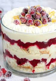 Cranberry Trifle Recipe Dessert Noel