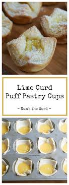 Easy Lime Curd Puff Pastry Tarts Or Lemon Curd Num S The Word Pastries Recipes Dessert Puff Pastry Desserts Puff Pastry Tart