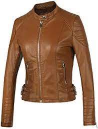 Les veste cuir pas cher sont très populaires aux north america, en eastern europet en western europe. Amazon Fr Veste En Cuir Camel Femme Marron