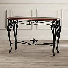 Amazon Com Vintage Console Table With Scrolled Legs Antique Contemporary Sofa Table For Entryway Or Li Moveis De Ferro Decoracao De Ferro Decoracao Aparador