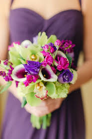 These fall wedding color schemes are deep purples and lavender. 50 Steal Worthy Fall Wedding Bouquets Deer Pearl Flowers