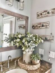 Spring Bathroom Vignette Farmhouse Bathroom Decor Master Bathroom Makeover Bathroom Remodel Master