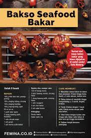 Yuk Nyate Bakso Seafood Bakar Resep Bakso Ide Makanan Resep Makanan