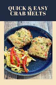 Quick And Easy Crab Melts An Delicious Appetizer Or Light Meal Recipe Can Crab Meat Recipes Healthy Meat Recipes Easy Seafood Recipes