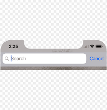 Iphone X Status Bar Png Iphone X Search Bar Png Image With Transparent Background Toppng