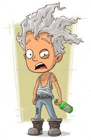Cartoon Crazy Old Man With Gray Hair Cartoon Crazy Cartoon Character Design Men With Grey Hair