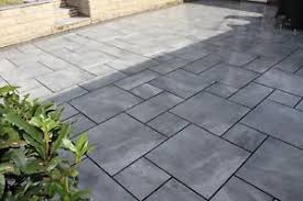 Magnum Slate Grey Patio Porcelain Paving Slabs Tiles Pavers Flags Patio Mix Ebay Slate Patio Concrete Slab Patio Patio Steps