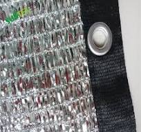 85% Outside Aluminum Silver Shade Mesh Tarp, Heat Control Reflective Sun  Screen Cover for Garden Car Parking Roof Cover 4m*3m