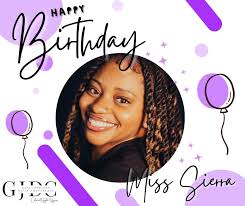 Join us in wishing Miss Sierra a very happy birthday today! We hope you  have the best day!!💜🥳🖤🎉