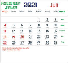 Kalender ini adalah kalender masehi plus hijriah sekaligus. Kalender Jawa Juli 2021 Lengkap Dengan Hari Baik Dan Buruk Kumparan Com