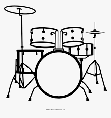Teach your child how to identify colors and numbers and stay within the lines. Drum Kit Coloring Page Hd Png Download Kindpng