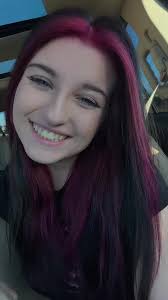 Kayla Red and Black Hair