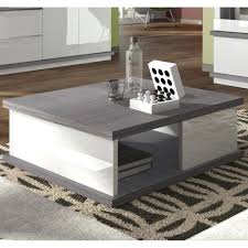 Pour assurer la résistance de la surface laquée, le fabricant a également réalisé un vernissage à rayons u.v à partir de matériaux. Table Basse Bois Gris Et Blanc