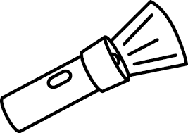 Image result for lights black and white cartoon