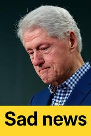 Bill Clinton with tears in their eyes make the sad announcement...Check the  first comment ⤵️ 👉👉