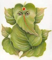 Leaf Image Of Lord Ganesh Indian Festival Ganesh Wallpaper Happy Ganesh Chaturthi Ganesha