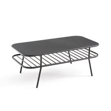 Outdoor coffee tables are an interesting addition to the outdoor furniture set. Elisa Metal Coffee Table Black La Redoute Interieurs La Redoute
