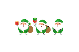 Download Christmas Santa Characters Vector Sets Graphic By 1tokosepatu Creative Fabrica SVG Cut Files