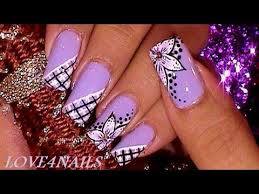 Let our full range of professional and at home gel nail varnishes color your life! Lavender Nail Art Design Tutorial Youtube