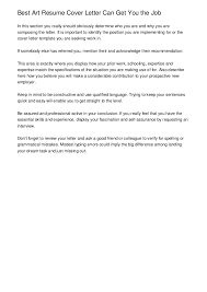 Via venngage as with any piece of writing, a compelling headline helps to immediately capture the the good news is, you don't have to be an art director to get a similar aesthetic. Best Art Resume Cover Letter Can Get You The Job