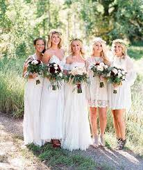 45 Boho Chic Bridesmaids Gowns That Inspire Boho Chic Wedding Dress Chic Wedding Dresses Bridesmaid