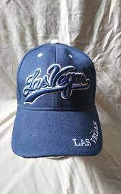 Las Vegas Baseball Hat Navy Blue Embroidered Cap Adjustable Lanza Baseballcap Lasvegas Embroidered Cap Baseball Hats Navy Blue