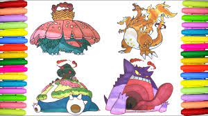 Download and print these mega charizard x coloring pages for free. Pokemon Coloring Gigantamax Pt 1 Youtube