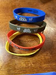 WWE ID Dog Tags 2014 3 Pack Silicone Wristbands 27 Micro Brawlers