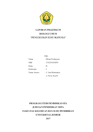 We did not find results for: Pdf Laporan Praktikum Biologi Umum Pengukuran Suhu Manusia Helga Nurbaetie Academia Edu