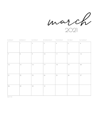 Free Printable 2021 Minimal Calendar The Cottage Market Minimal Calendar Calendar Printables Monthly Calendar Printable