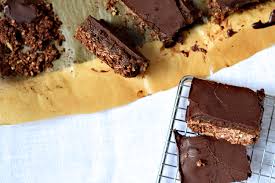 Chocolate Granola Bars With Banana Date Caramel In The Mood For Food Recette Granola Au Chocolat Muffin Chocolat Barres Sans Gluten
