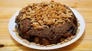 طريقة عمل مقلوبة الباذنجان باللحم و بالدجاج desserts great recipes food