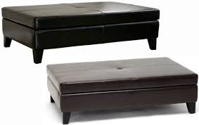 2020 popular 1 trends in home & garden, furniture, home improvement, automobiles & motorcycles with coffee storage table and 1. Black Brown Leather Cocktail Storage Ottoman Rectangle Wide Bench Coffee Table Ebay
