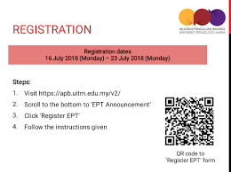 Akademi pengajian bahasa uitm cawangan pulau pinang 13500 permatang pauh pulau pinang. Apb Uitm Dungun On Twitter Tomorrow Is The Last Day To Register For The English Placement Test Register At This Link Https T Co Qawhgabjjc Or Refer Image Below Uitmdungun Apbuitmt Https T Co Bctribw4tk