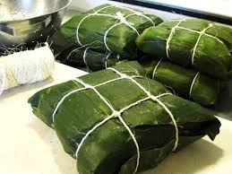 Recipe Banh Chung Vietnamese Rice Cakes For The Lunar New Year Recipe Vietnamese Rice Vietnamese Recipes Rice Cakes