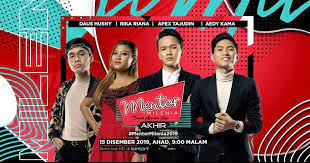 Selaku juara, apex membawa pulang hadiah wang tunai berjumlah rm100,000, sebuah trofi,dan buah motorsikal benelli rfs 150i. Live Streaming Konsert Mentor Milenia 2019 Minggu 10 Akhir
