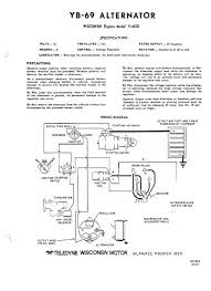 Wisconsin vh4d four cylinder engine four cycle engine. Yb 69 Alternator Winco Generators