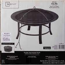 6 new & refurbished from $72.20. Mainstays 28 Fire Pit With Pvc Cover And Spark Guard Walmart Com Fire Pit Portable Fire Pits Different Decor Styles