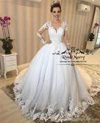Princess Long Sleeves Vintage Lace Wedding Dresses 2020 Ball Gown Sequined Beaded Plus Size Muslim Vestido De Novia Bridal Gowns Gelinlik E Chiffon Wedding Dres Lace Wedding Dress Vintage Wedding Dresses