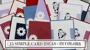 Check spelling or type a new query. Stampin Up In Colors 2019 2021 15 Simple Card Ideas Youtube